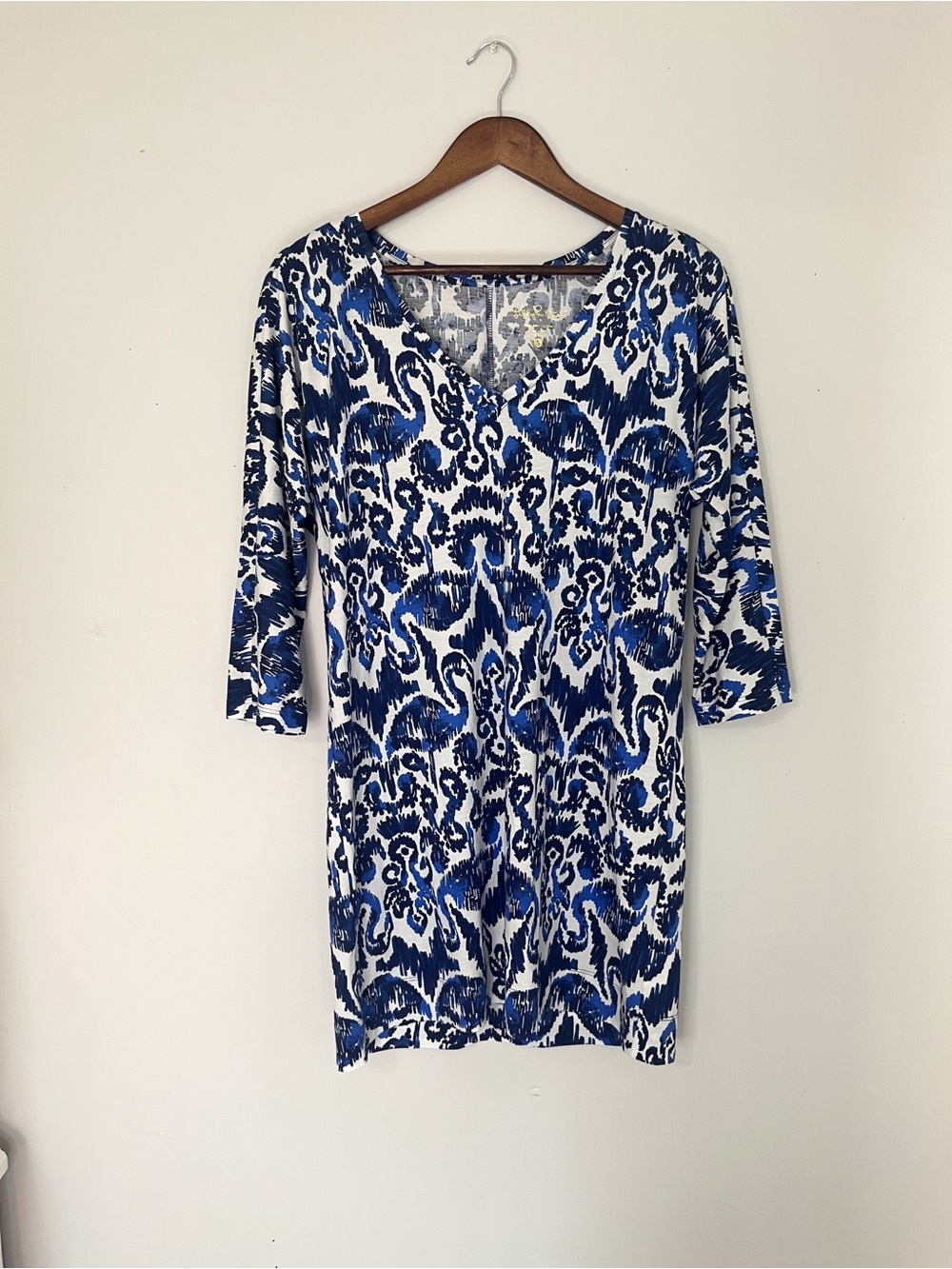 Lilly Pulitzer Cori Dress Resort Navy Blue Beach Bathers S/M